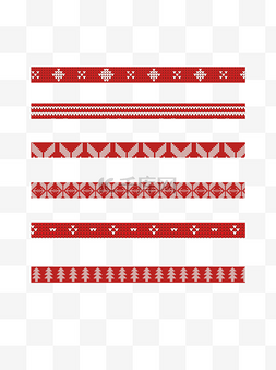 圣诞节边框图片_圣诞节针织衫纹理图案装饰圣诞边
