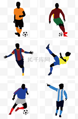 俄罗斯足球海报图片_俄罗斯世界杯多彩卡通手绘足球运