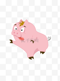 简约猪年卡通猪形象表情包可爱猪