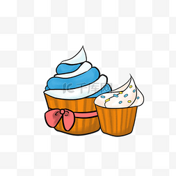 美食小甜点手绘图片_甜点小蛋糕手绘插画
