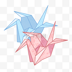 折纸鸟图片_日本手工折纸纸鹤
