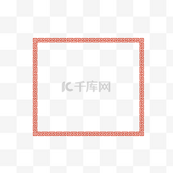 古风节日边框图片_春节新年中国风红色矢量边框元素