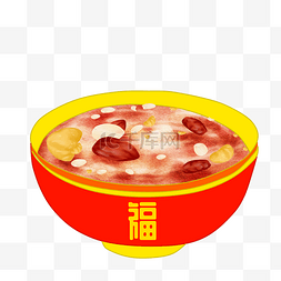 腊八粥装饰图片_营养腊八粥手绘插画