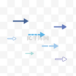 多彩边框图片_多彩矢量科技箭头元素