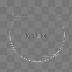 圆框图片_企业科技线条简约边框