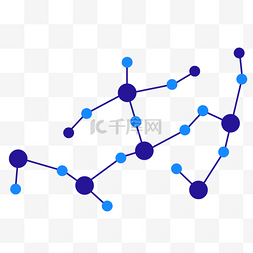 网络结构图片_蓝色科技结构