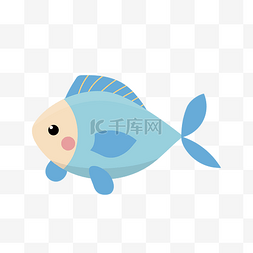 鱼图片_蓝色的鱼矢量素材