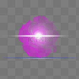 光效图片_紫色玫瑰白色炫光