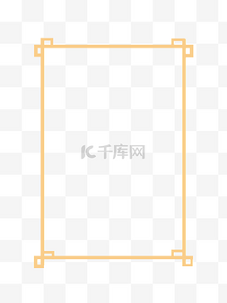 欧式花纹欧式边框图片_黄色中国风古典框架