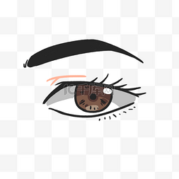 人体器官眼睛插画