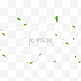 绿色漂浮叶子装饰