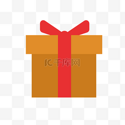 端午节礼物图片_黄色方形礼盒圣诞元素