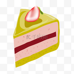 黄色的草莓蛋糕