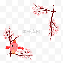 樱花手绘花图片_手绘樱花边框