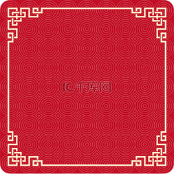 红色中国风新年图片_红色中国风标题框海报边框文字框