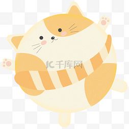 卡通萌萌猫图片_可爱外星喵星球猫咪卡通插图