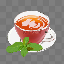 茶叶图片_红茶茶水和茶叶插图
