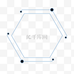 矢量圆形边框素材图片_科技感圆形线条几何形状装饰效果