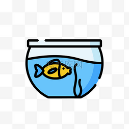 金鱼鱼缸卡通图片_mbe风格卡通鱼缸
