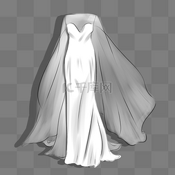 白色婚纱礼服图片_婚纱礼服平面设计新娘