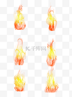 设计图片_燃烧火焰烟雾红色渐变装饰素材设