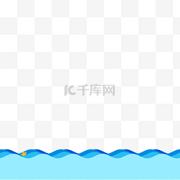 海洋插图图片_卡通海洋波浪海报底纹