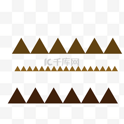 棕色三角几何