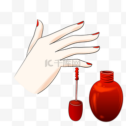 女性美甲指甲油插图