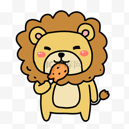 狮子插画图片_野生动物狮子插画