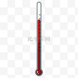 化学用品图片_球泡温度计卡通插画
