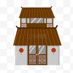 宫廷建筑房屋插画