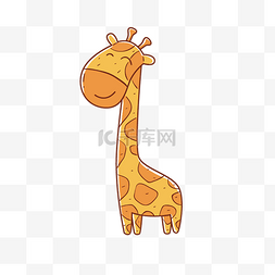 矢量图卡图片_矢量图可爱长颈鹿