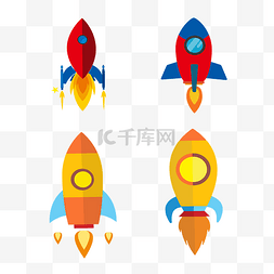 世界航天日火箭宇宙飞船矢量图案