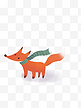 冬季森林动物狐狸设计可商用元素