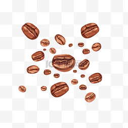 创意卡通手绘咖啡豆