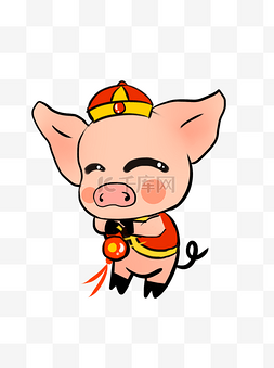 猪年祝福喜庆吉祥可爱小猪卡通手