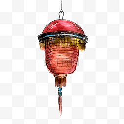中国红灯笼装饰过年春节PNG