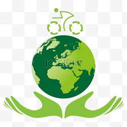 自行车出行图片_绿色环保保护地球绿色出行