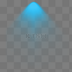 镜头光晕图片_蓝色灯光光效光晕元素
