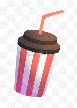 饮料碳酸饮料图片_一杯桶装可乐插图