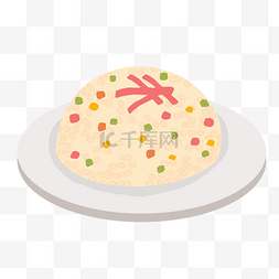 半碗米饭图片_卡通米饭餐饮食物素材