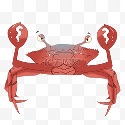 海鲜图片_卡通螃蟹动物设计