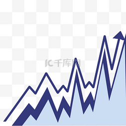 走势图图片_蓝色股市分析图