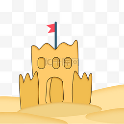 沙滩城堡图片_沙滩城堡png素材