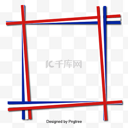 蓝白色三角形图片_框架，矩形重叠-蓝白红