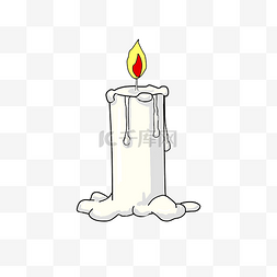 祭祖白色蜡烛