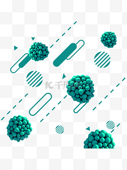 双11双1图片_c4d双十一悬浮几何立体可商用元素