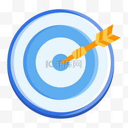 目标差额图片_蓝色圆弧目标元素