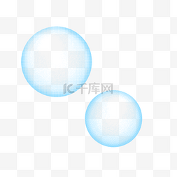 蓝色水泡，水泡图片_蓝色透明泡泡漂浮素材
