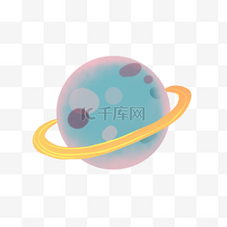 水蓝色紫色宇宙星球